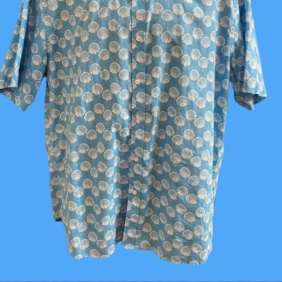 Charleston Threads Shell Linen Button Down Shirt - Picture 3 of 10